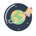 Satellite launch SVG Icon