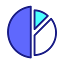 Xingtu school - probability / pie chart Icon