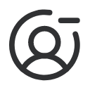 UserCircleMinus Icon