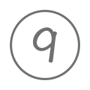 9_ round_ Number 9 Icon
