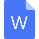File type - standard drawing - word document Icon