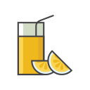 Orange Juice (Glasses) Icon