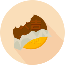 Gold chocolate Icon