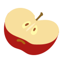 Facial red apple Icon