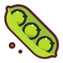 Green soya beans Icon