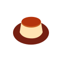 Cream Caramel Caramel Custard Icon