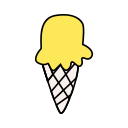 Mango ice cream Icon