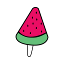 Watermelon ice cream Icon