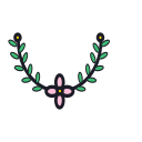 Flower shop - wreath Icon