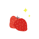 Strawberry dried fruit Icon