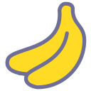 Banana, banana, fruit Icon
