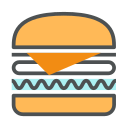 Food & Utensils hamburger Icon