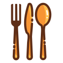 Kitchen supplies - knife and fork Icon