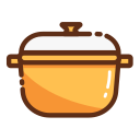 Kitchen supplies - soup pot Icon