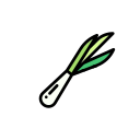 Green Chinese onion Icon