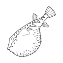 Puffer fish Icon
