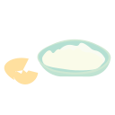 Egg white cream Icon