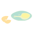 Water wave egg Icon