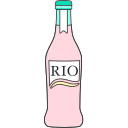 Bottle cocktail Rio peach Icon