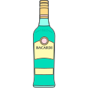 Wine bottle - foreign wine - rum Icon