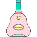 Wine bottle foreign wine XO Icon