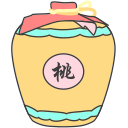 Wine bottle - Peach Blossom wine Icon