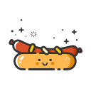 MBE style hot dog Icon