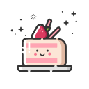 MBE style strawberry cake Icon