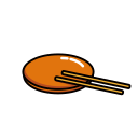 Plate chopsticks Icon