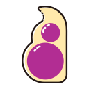 Purple peanut Icon