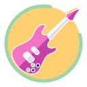 Linear electric guitar Icon