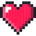 Pixel_ love Icon