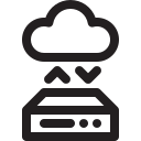 24 Cloud Data Transfer Icon