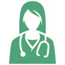 Female doctor face Icon