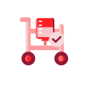 Blood bag delivery Icon