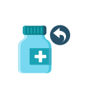Withdrawal of medication order Icon