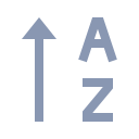 Reverse alphabetic order Icon