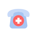Medical emergency telephone Icon