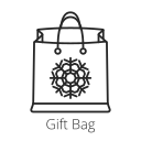 Christmas gift bag Icon