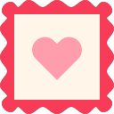 valentine_009-stamp-postcard-love-heart Icon