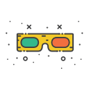 3D glasses Icon