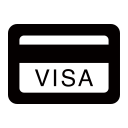 Credit card shopping card Icon