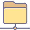 Network folder, remote folder, storage Icon