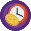 1_coin-clock Icon