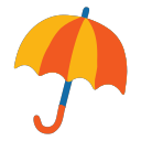 Hand drawn umbrella Icon