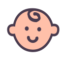 Personal information baby name Icon