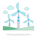 Wind energy SVG Icon