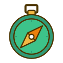 Linear compass Icon