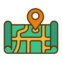 Linear map Icon