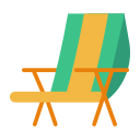 Surface beach chair Icon